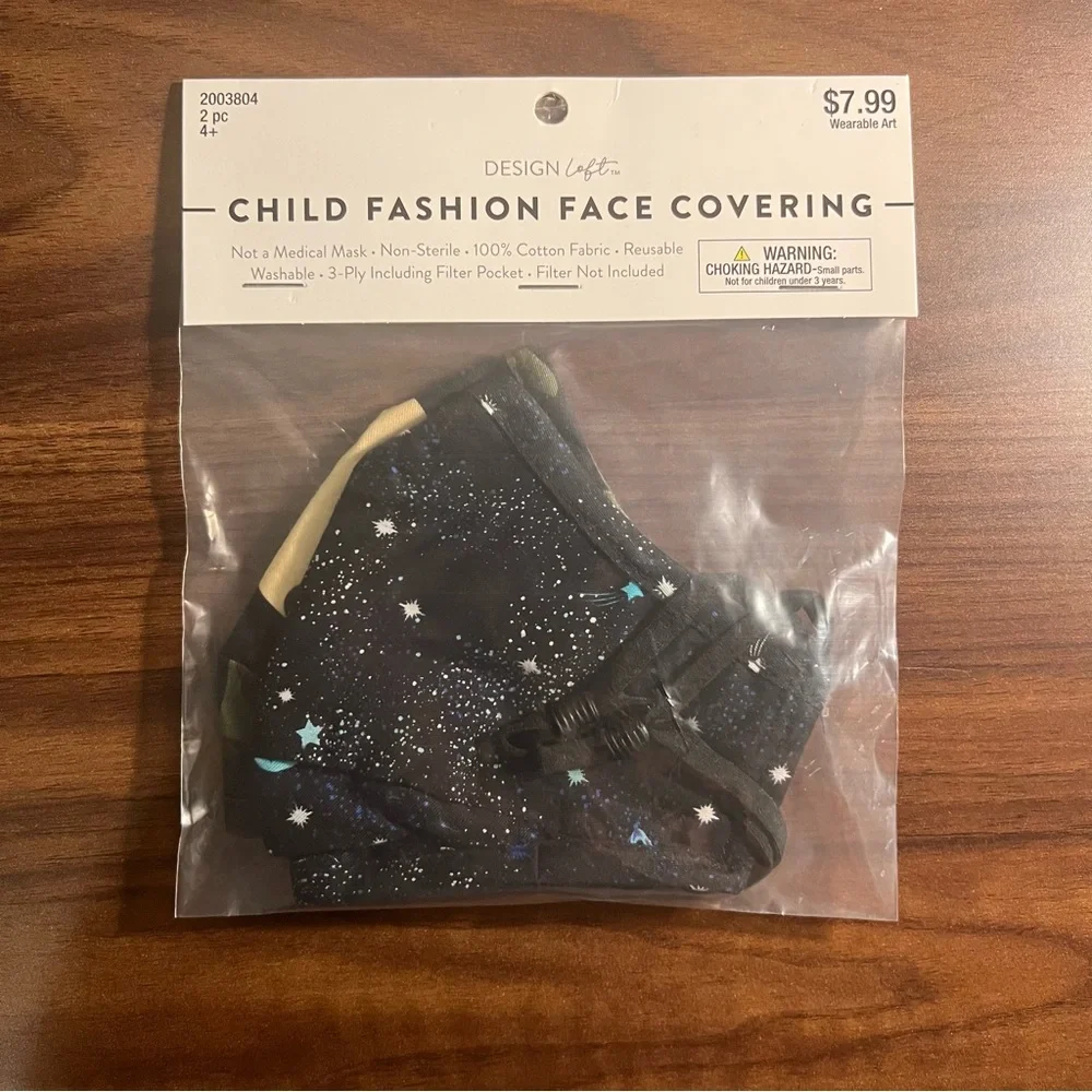 Fashion Face Covering Children Assorted Face Masks.